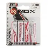 Pilha Recarregável Mox 3000 C/ 4 AA