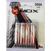 Pilha Recarregável Mox 3000 Palito C/ 4