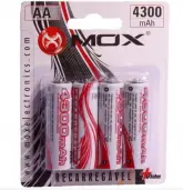 Pilhas Recarregaveis Mox 4300 Com 4 PIQ