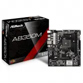Placa Mãe AM4 Asrock AB350M Ryzen USB3.0/7.1CH/DDR4/PCI/RAID