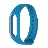 Pulseira Strap para Substituição Relogio Xiaomi Mi Band2-Azul/Branco