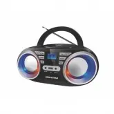 Radio Portátil Megastar MP1813BT CD/CD-R/CD-RW/AM/FM/MP3/USB/ AUX In / Bluetooth/1200W P.M.P.O