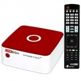 Receptor Fta Cinebox Maestro+ com Wi-Fi/HDMI/USB - Vermelho/Branco