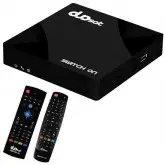 Receptor Fta Duosat Switch On Ultra HD Wi-Fi/Iptv/HDMI Bivolt - Preto