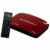 Receptor Fta Globalsat GS600 4K Iptv And Vermelho