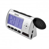 Relógio Despertador com Micro Câmera Quanta QTRDC100 Preto