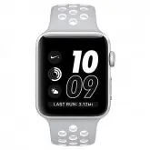 Relogio Apple Nike+ S2 38 MM MNNQ2LL/ A A1757 Wi Fi/ Bluetooth/ GPS/ Glonass - Prata