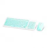 Teclado Wesdar KM1 KIT Teclado + Mouse Sem Fio - Branco