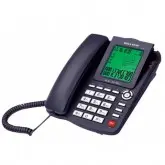Telefone Com Fio Megastar FT-889 Para Mesa ou Parede/ LED Caller/Flash Redial