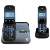 Telefone Fixo Motorola Sem Fio M4000CE 2 Bases - Preto