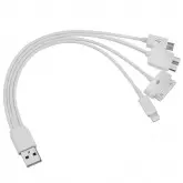 CABO USB VARIAS I5-A010C 4 EN 1 P/ CELULAR BRANCO