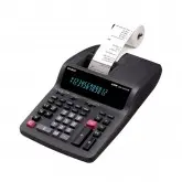 CALCULADORA C/ BOBINA CASIO DR-120TM 12 DIG. - 3.5 LINHAS/SEG. ELETRICO 220V PRETO