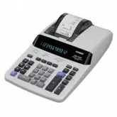 CALCULADORA C/ BOBINA CASIO DR-210TM 12 DIG. - 3.5 LINHAS/SEG. ELETRICO 110V BRANCO