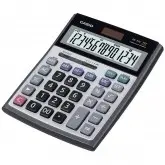 CALCULADORA DE MESA CASIO DS-3TS 14 DIG- METAL HEAVY DUTY SILVER