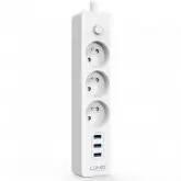 FILTRO DE LINHA LDNIO SE3330 3USB 3 TOMADAS BRANCO