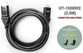 Cabo HDMI Powerpack HT-1008W2  2.5 Mts PVC
