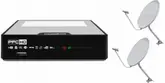 Combo Receptor FTA Tocombox PFC IPTV  + Duas Antenas de 60 com LNB