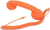 Fone para Celular Napoli NPL-880 Fashion Talky Vspik Retro Style +Volume Laranja