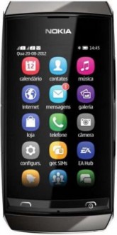 Smartphone Nokia N-306 Asha Preto
