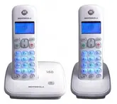 Telefone Fixo Motorola Sem Fio AURI-3500W 2 Bases
