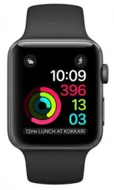 APPLE WATCH 42MM MP062LL/A S2 ALUM. BLACK SPORT