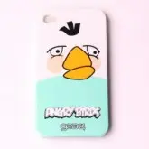 CAPA P/IPHONE 4 ANGRY BIRDS P403 BRANCO