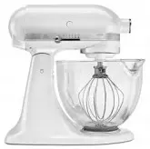 COZINHA KITCHENAID BATEDEIRA ARTISAN 5QT VIDRO BRANCA