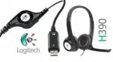 FONE COM MICROFONE LOGITECH H390 981-000014 PRETO