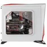 GABINETE GAMER CORSAIR CARBIDE SERIES SPEC-ALPHA BRANCO/VERMLHO