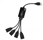 HUB 4P USB 2.0 SATELLITE A-HUB05 PRETO