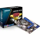 PLACA MAE S1155 ASROCK H61M-VG4 SOM/VGA/USB/LAN/DDR3/SATA
