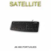 TECL. SATE. PS2 AK-900 PORTUGUES PRETO