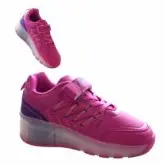TENIS COM LUCES LED FASHION COM RODAS N.30 ROSA/LILAS