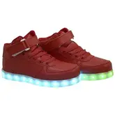 TENIS COM LUZES LED Q323G VERMEHLO N.34