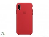 CASE IPHONE X SILICONA - RED - ROSE @