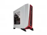 GABINETE GAMER CORSAIR CARBIDE SPEC-ALPHA - BRANCO E VERMELHO
