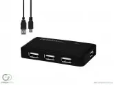 HUB ARGOM TECH UB-0088 4 PORTAS - USB 2.0 - PRETO