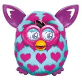 Boneco Furby Boom A-6806 Azul com Coração Rosa