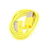 Cabo de Dados USB para iPhone 4/4s/Ipad - Amarelo