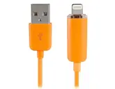 Cabo USB IPhone 5/ 5S Lighting Led (laranja)