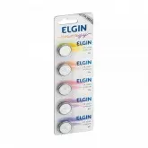 Bateria Elgyn 2025 Cartela Com 5 Unidades
