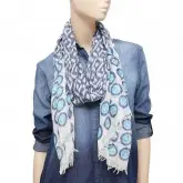 Cachecol Brooksfield Branco/Azul
