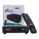 Receptor FTA Phantom RIO 2 VOD-Filmes / IPTV / WIFI Embutido / Tecnologia H265 ACM