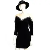 Vestido Divina Pele Preto com Lantejolas