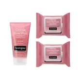 Cosmético Rosto Higiene Pessoal Neutrogena Oil Free Acne Wash And Wipes Kit