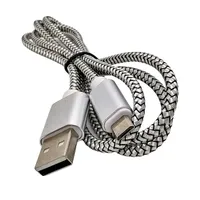 Celular Cabo Micro Usb  2.0 Am 1M V8 Silver Hs-Cu2877 Andro em Excell Informática