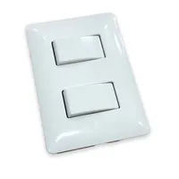 Inter. Switch 2 Botões Branco (2Gang 1Way) em Excell Informática