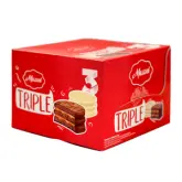 ALFAJOR MAZZEI CLASICO RECHEIO DE DOCE DE LEITE COBERTURA DE CHOCOLATE BRANCO COM 12 UNIDADES