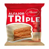 Alfajor Mazzei Recheado Doce De Leite Cobertura Chocolate Branco 65G