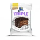 ALFAJOR PUNTA BALLENA TRIPLE RECHEIO DOCE DE LEITE COBERTURA CHOCOLATE AO LEITE 60G